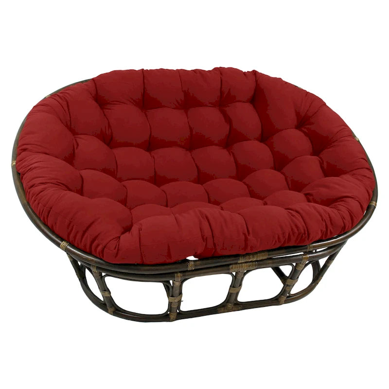 Coussin de Papasan double en sergé uni, 2 places — Plusieurs coloris