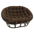 Coussin de Papasan double en sergé uni, 2 places — Plusieurs coloris