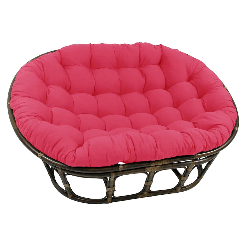 Coussin de Papasan double en sergé uni, 2 places — Plusieurs coloris