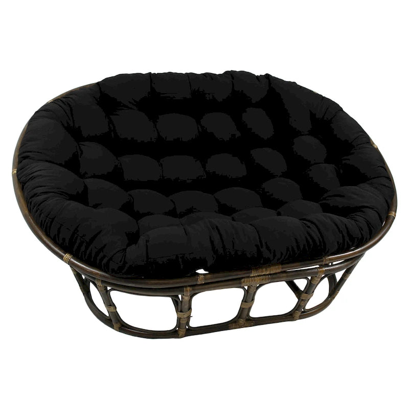 Coussin de Papasan double en sergé uni, 2 places — Plusieurs coloris