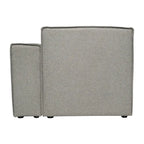 Canapé modulaire 1 place avec accoudoir droit Gris / Crème / Gris foncé