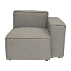 Canapé modulaire 1 place avec accoudoir droit Gris / Crème / Gris foncé