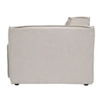 Canapé modulaire 1 place avec accoudoir droit Gris / Crème / Gris foncé