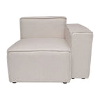 Canapé modulaire 1 place avec accoudoir droit Gris / Crème / Gris foncé