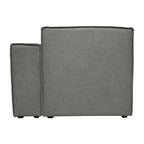 Canapé modulaire 1 place avec accoudoir droit Gris / Crème / Gris foncé