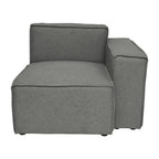 Canapé modulaire 1 place avec accoudoir droit Gris / Crème / Gris foncé