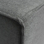 Canapé modulaire 1 place avec accoudoir droit Gris / Crème / Gris foncé