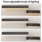 Meuble TV flottant mural noir ultra-brillant, 2 pièces