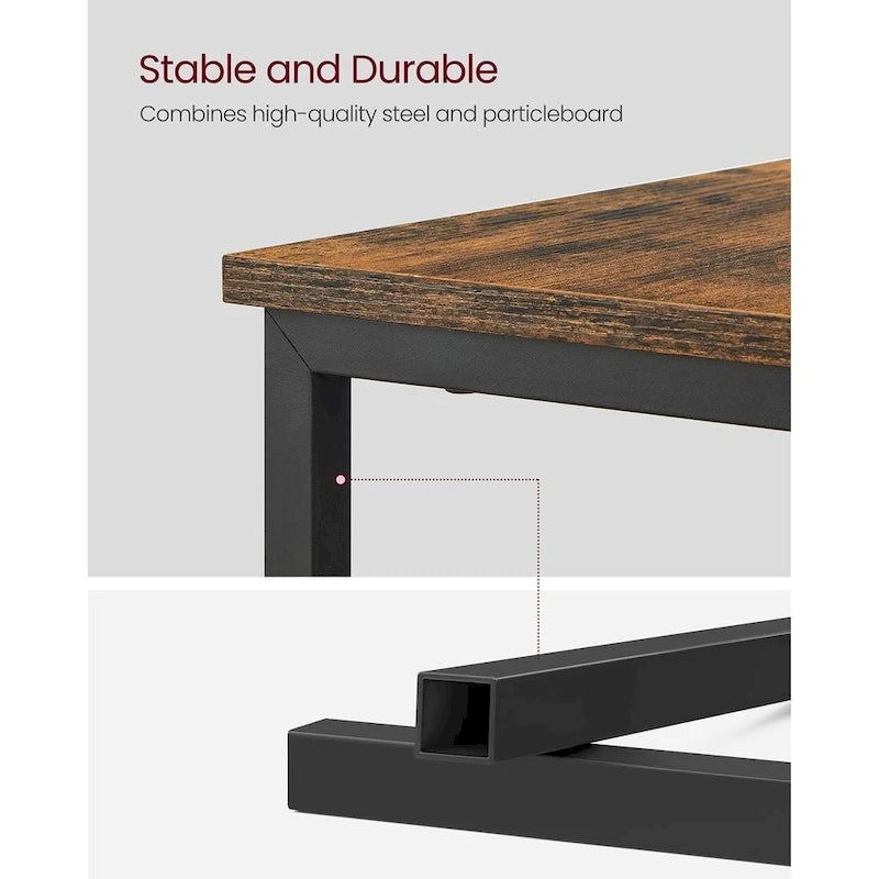 Table de chevet étroite avec station de charge, 1 personne - Noir / Gris-beige / Marron rustique / Chêne