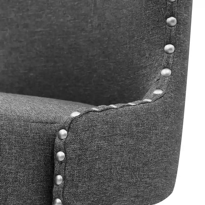 Tabouret de bar pivotant style milieu de siècle gris foncé / noir / marron / blanc cassé, lot de 4