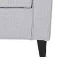 Banc de rangement capitonné avec accoudoirs arrondis et dessus relevable — Beige / Bleu clair / Gris clair / Gris foncé / Marron / Bleu marine, 1 place