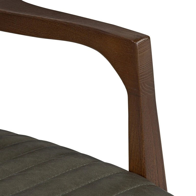 Fauteuil en cuir pleine fleur, Bleu nuit / Cacao Madagascar / Cognac, 1 place