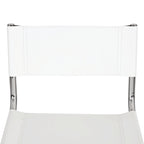 Chaise cantilever – Piétement chromé, cuir reconstitué, 1 personne