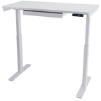 Bureau électrique assis-debout blanc / graphite / noyer / noir, une personne, 122 cm L