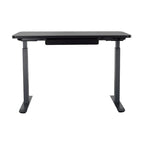 Bureau électrique assis-debout blanc / graphite / noyer / noir, une personne, 122 cm L