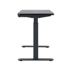 Bureau électrique assis-debout blanc / graphite / noyer / noir, une personne, 122 cm L