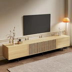 Meuble TV console Noyer naturel, 2 tailles, style Mid-Century