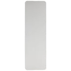Table pliante en plastique blanc granit, deux pans, 10 places, 2,4 m