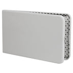 Table pliante en plastique blanc granit, deux pans, 10 places, 2,4 m