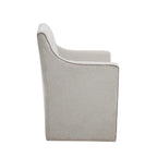 Chaise de salle à manger Charlotte avec roulettes